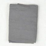 charcoal queen flat sheet in bed 