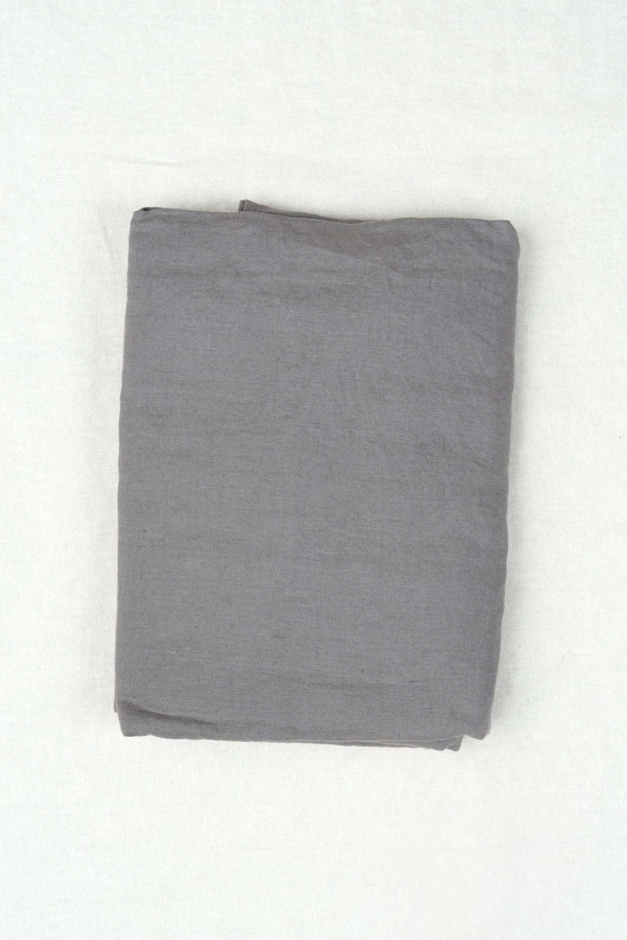 charcoal queen flat sheet in bed 