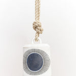MQuan Art Ceramics Medium Wide Thrown Bell: New Eye Indigo New Eye: Indigo / 7" x 5.5"