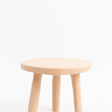 Tina Frey Designs Home Furniture Milking Stool in Nude Nude / 15" D X 12.5" H