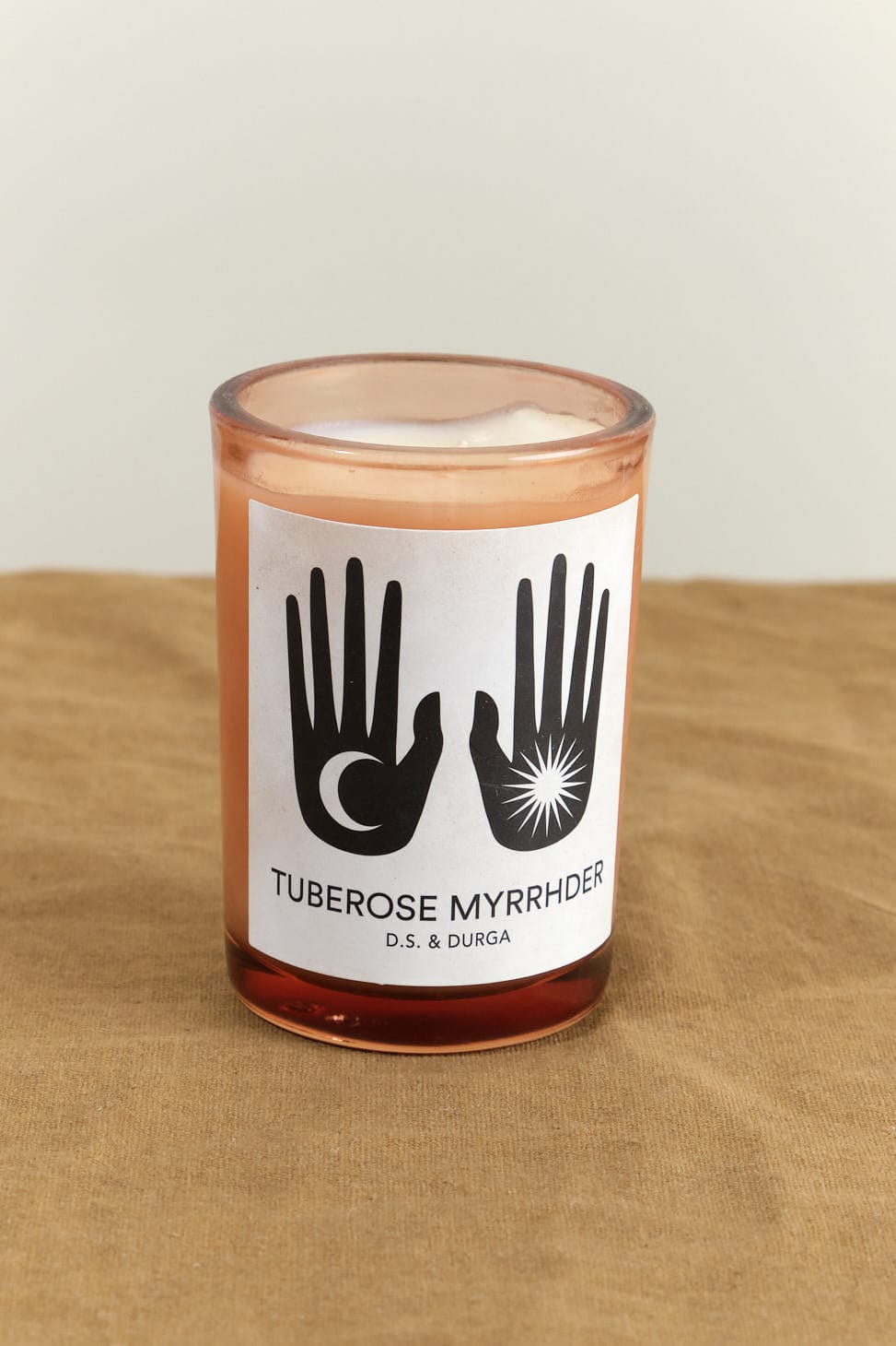 Tuberose Myrrhder Candle table