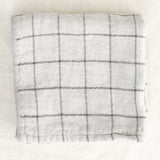 Kontex Home Bath Textiles Graph Washcloth Bamboo Charcoal / 13" L X 13" W