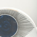 MQuan Art Ceramics Large Half in New Eye Indigo New Eye Indigo / 12.75" L X 7" H X 1.75" W