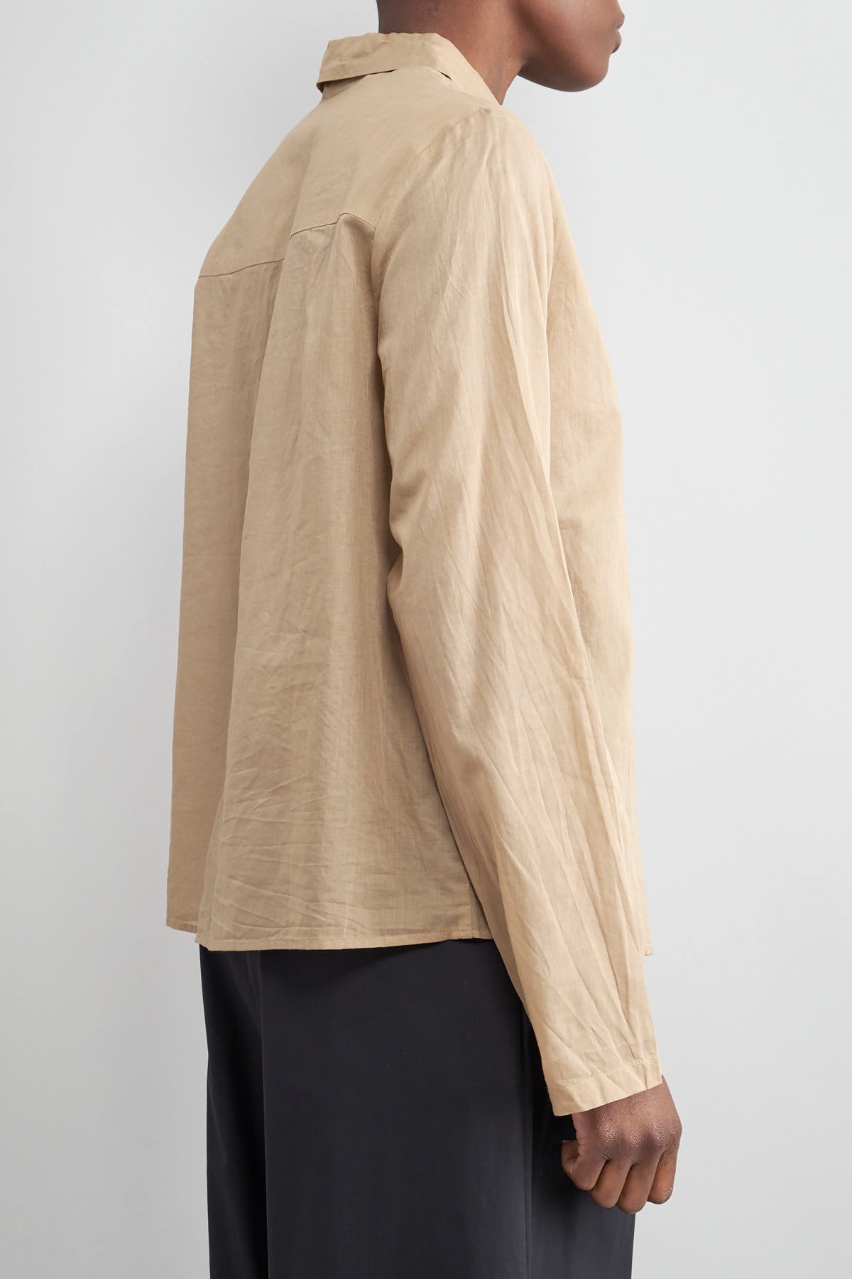 Side of Illusion Shirt in Camel