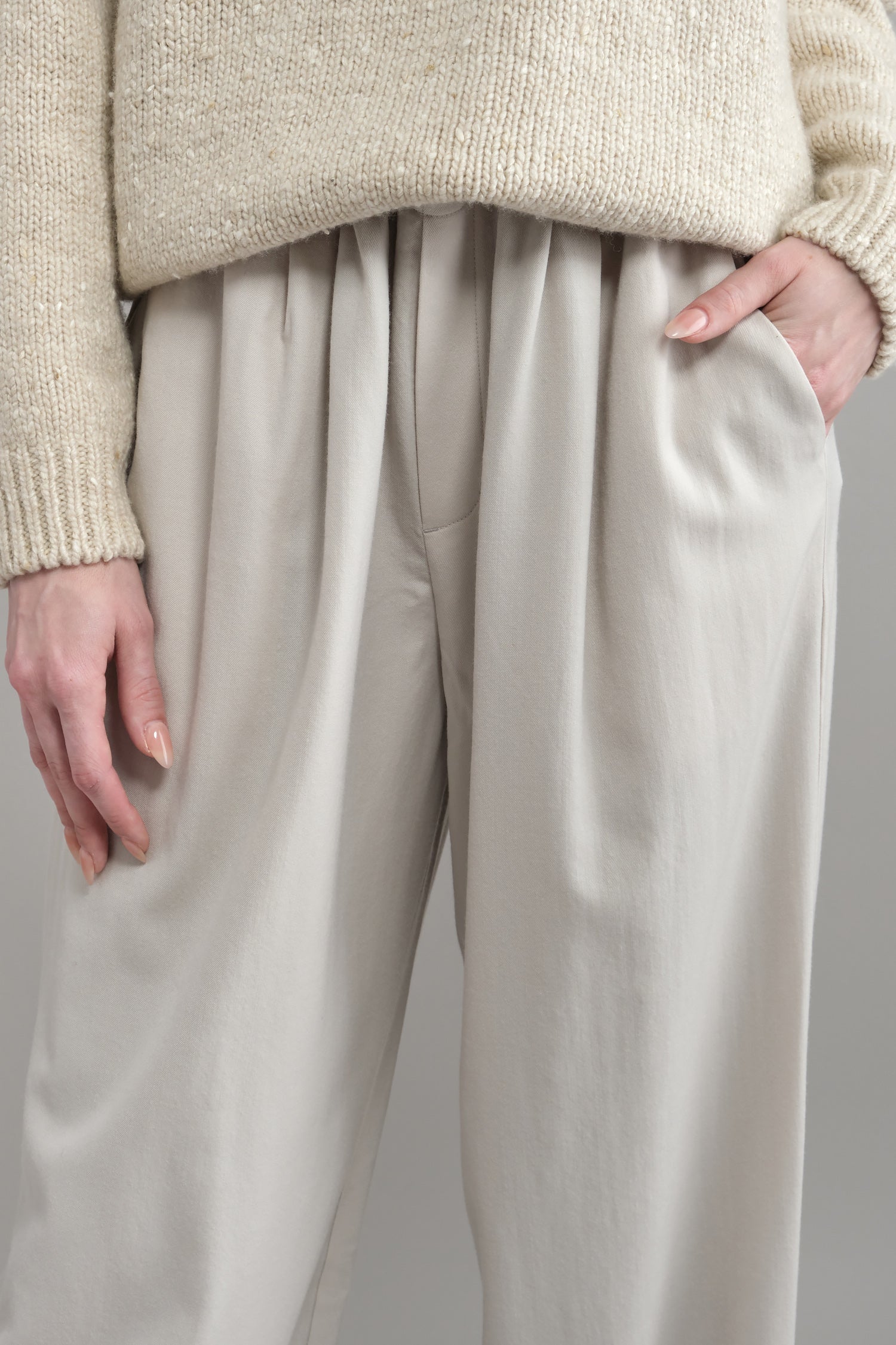 Wool Wide Pants