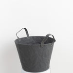 Uashmama Medium Paniere Bucket in Dark Grey 