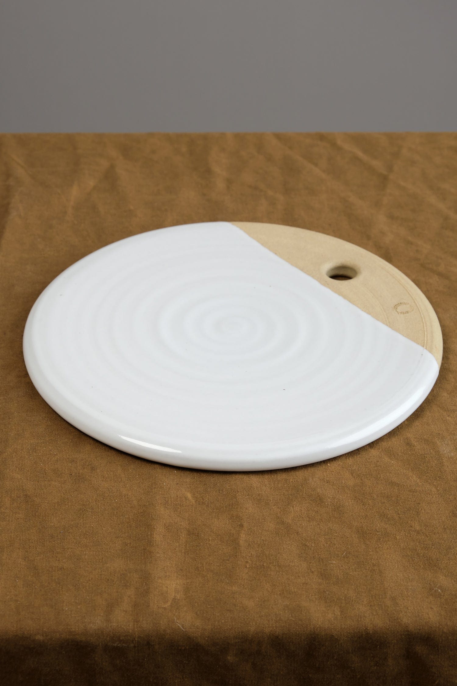 Cheese Stone on table