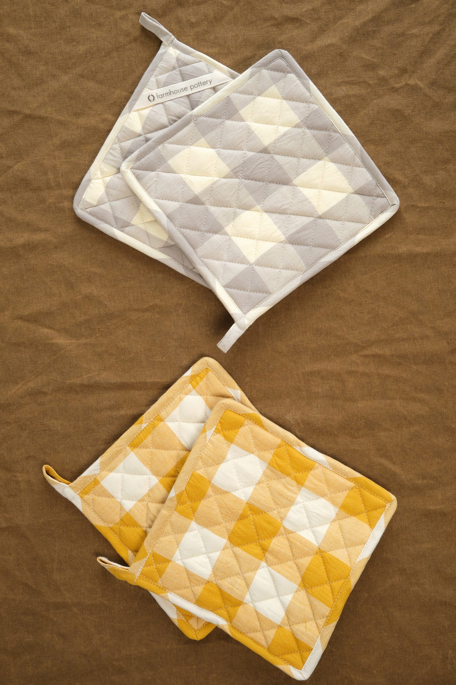 Farmer's Gingham Potholders