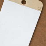 Farmhouse Pottery Home Kitchen Serving Large Rectangular Cheese Stone White Stoneware / 17.5" L X 6.5" W