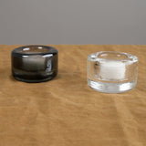 Farmhouse Pottery Home Candle Holders Riverstone Tealight in Clear Glass / Clear