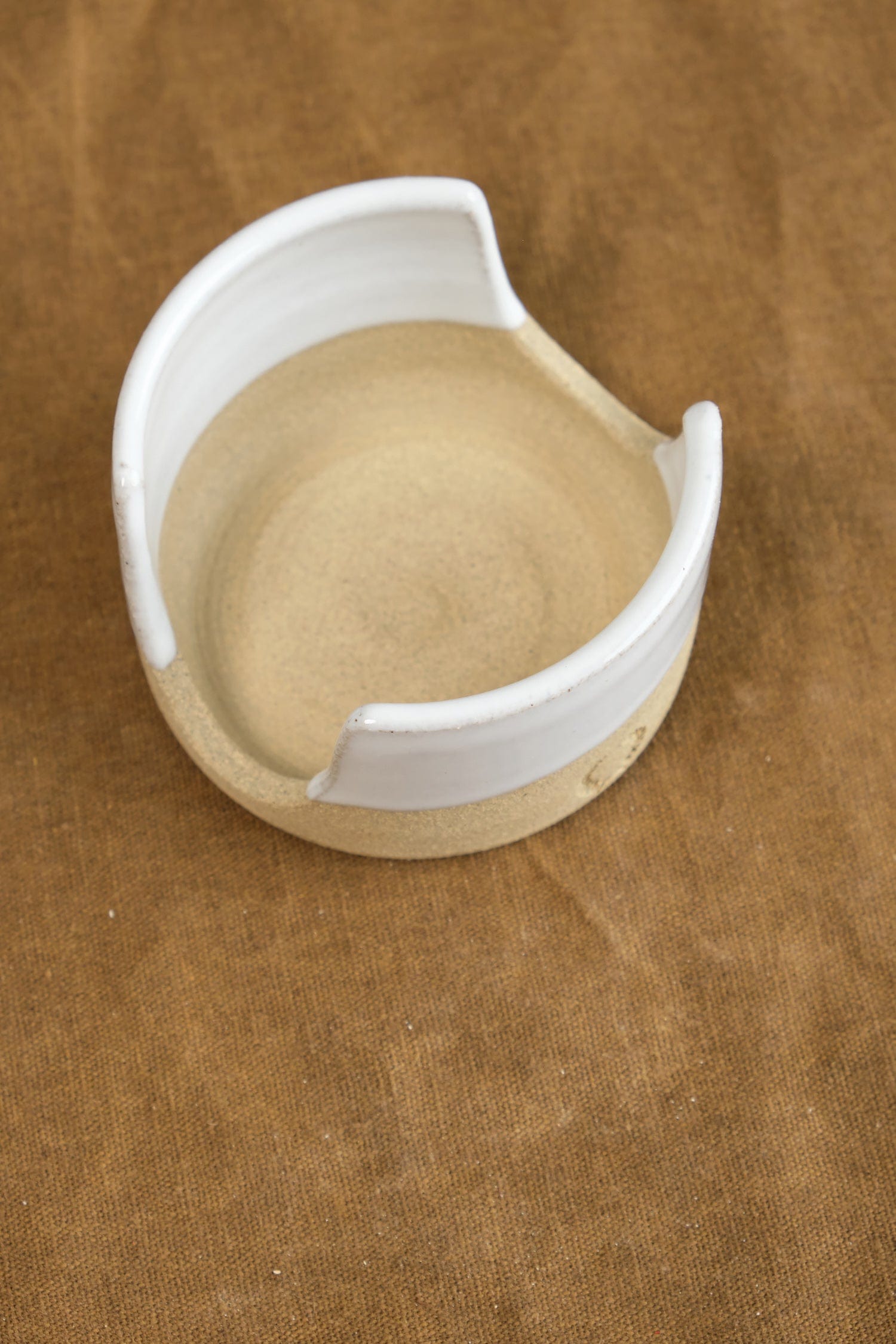 Farmhouse Pottery Home Cleaning Tools Simple Kitchen Sponge Holder Stoneware