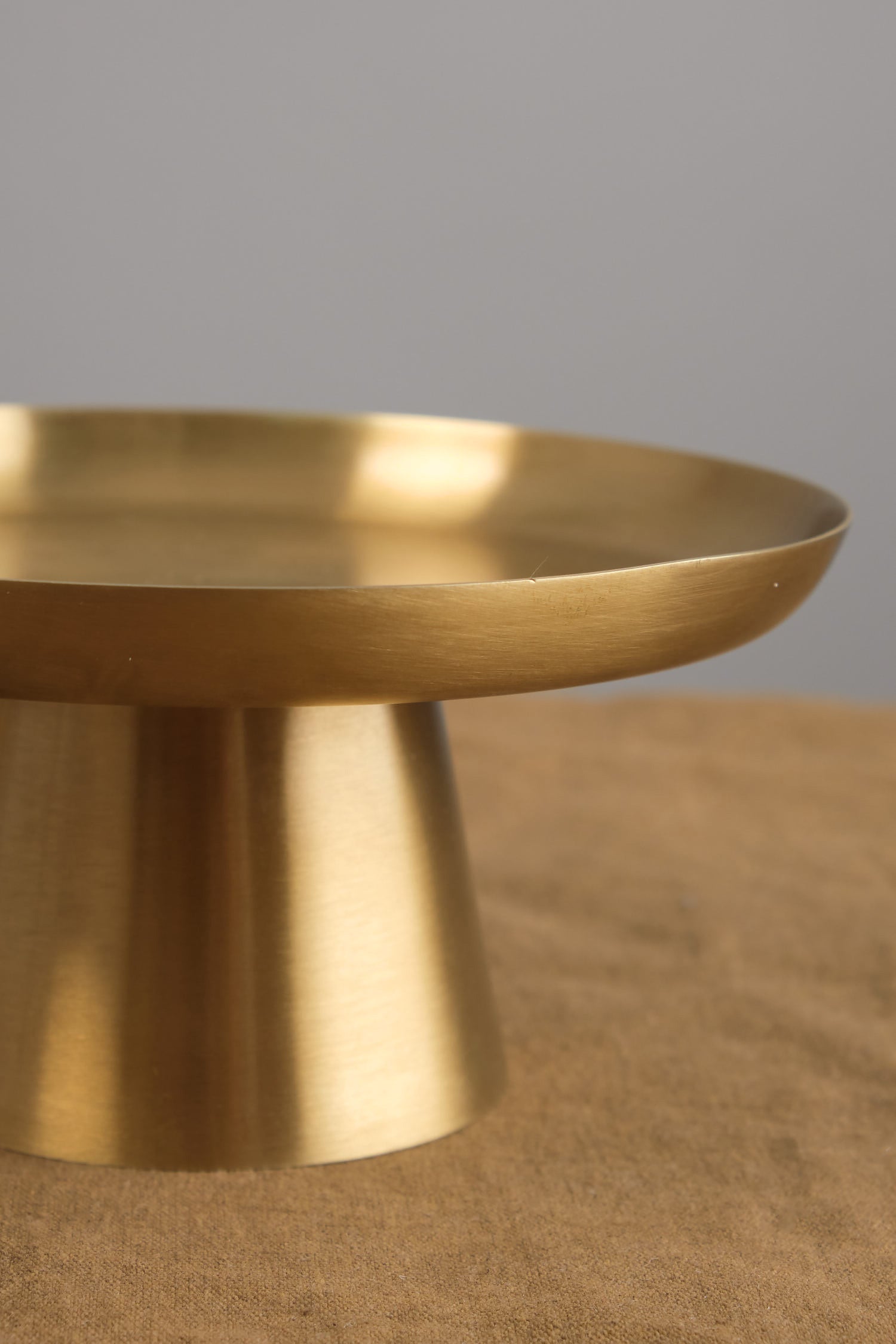Edge of Small Brass Cake Stand
