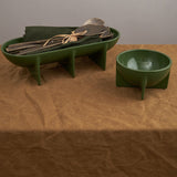 Fort Standard Home Vessels Small Standing Bowl in Moss Moss