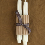 Greentree Twists Beeswax Candle in cream