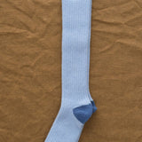 Hansel From Basel Accessories Socks and Tights Rib Cashmere Knee Hi Socks in Pale Blue
