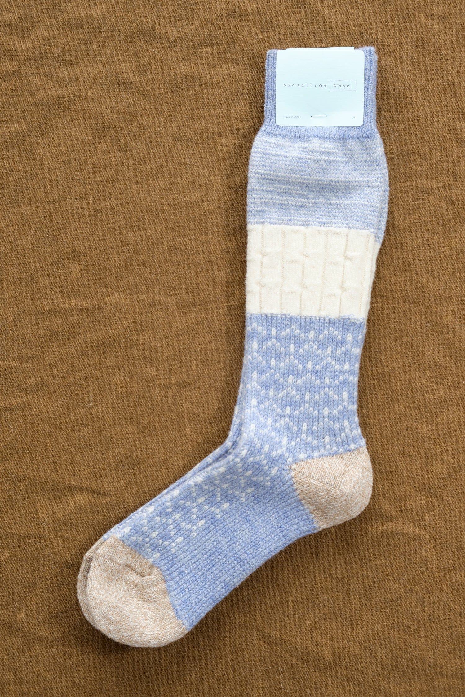 Louie Wool Boot Crew in Periwinkle