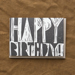 Birthday Woodblock Card