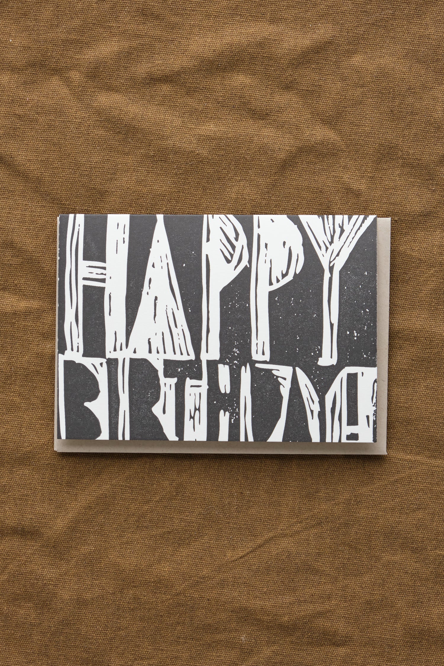 Birthday Woodblock Card