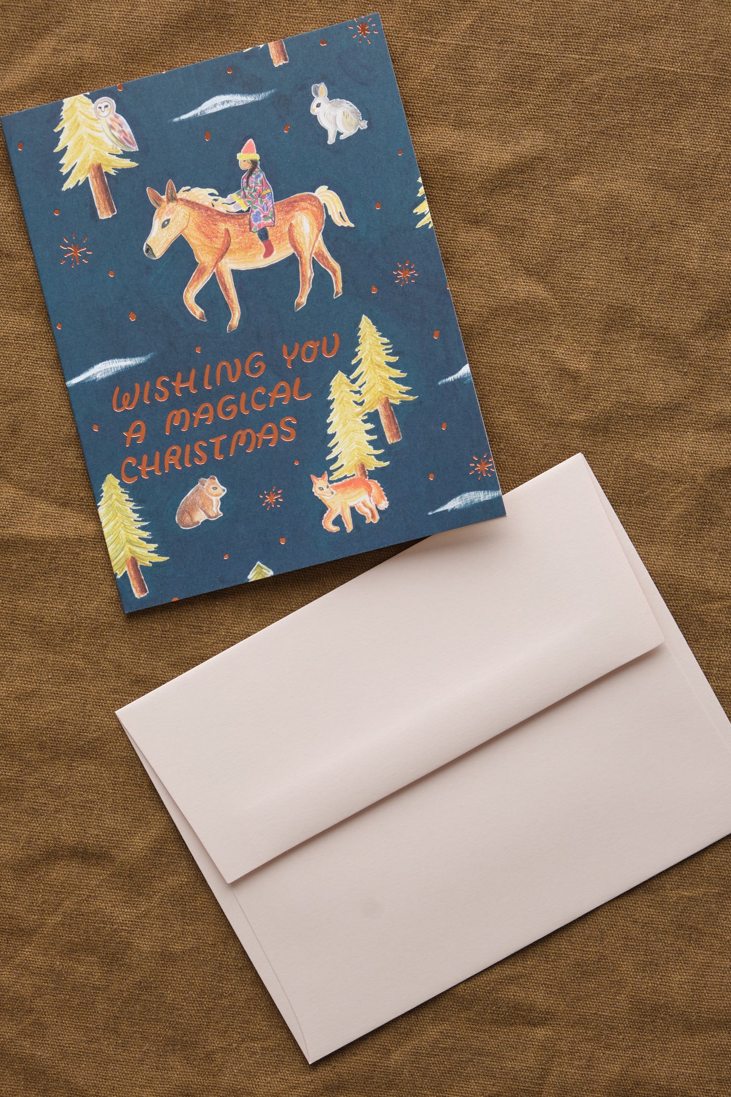 Magical Christmas Card with envelope