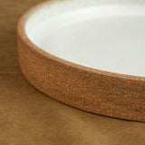 Humble Ceramics Home Kitchen Serving Cazuela Platter in Sandstone Sandstone/Snow White / 11" Dia X 1.75" H