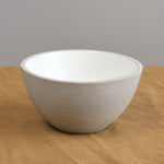 Enoki Bowl in Greystone/Snow White