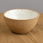 Side of Enoki Bowl in Sandstone/Snow White