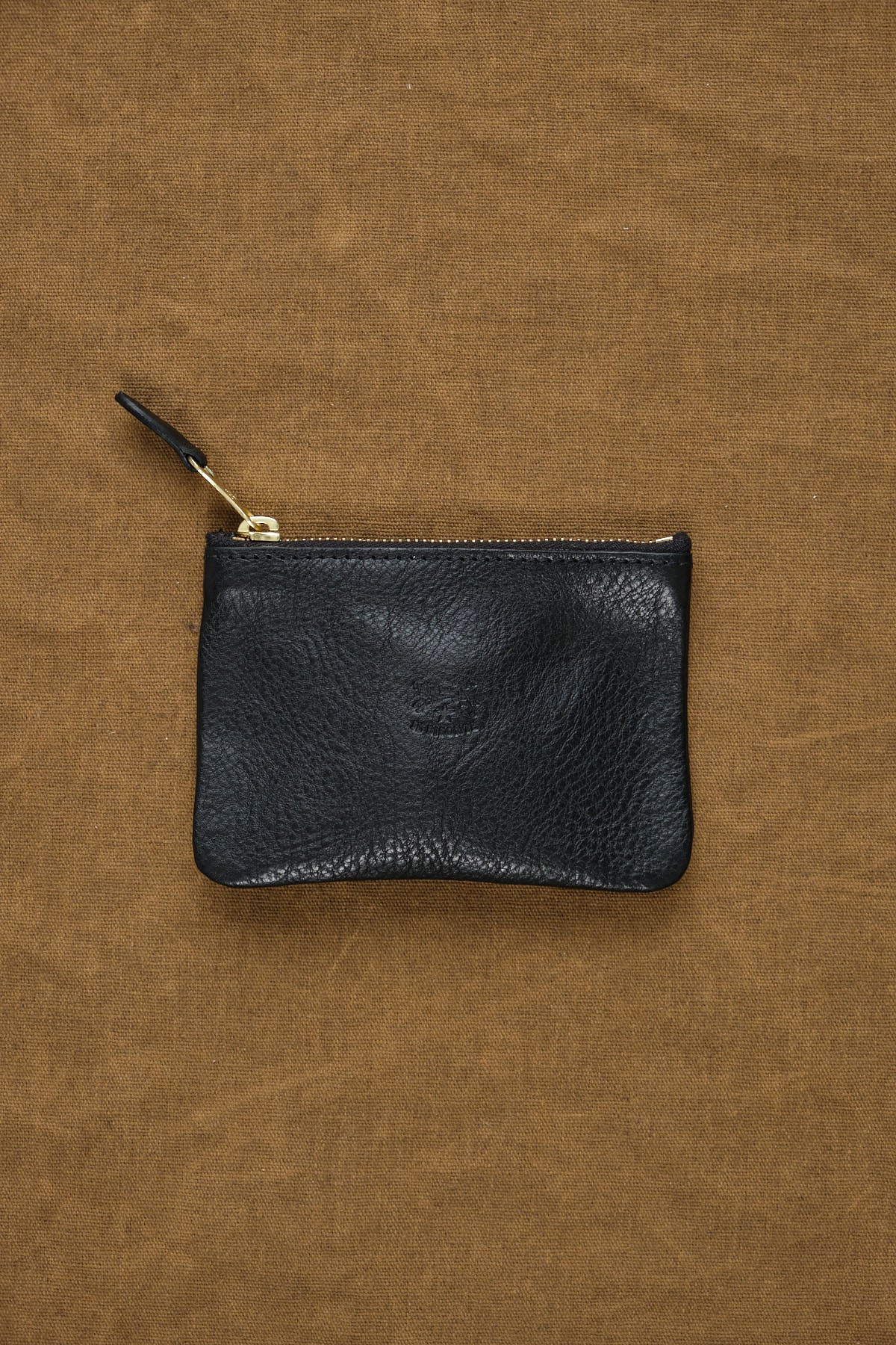 Women's coin purse in metallic leather color metallic platinum – Il Bisonte
