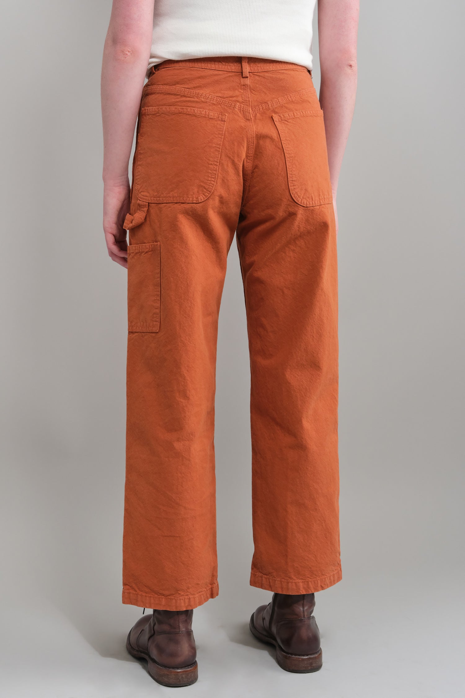 Back pf Handy Pant in Paprika