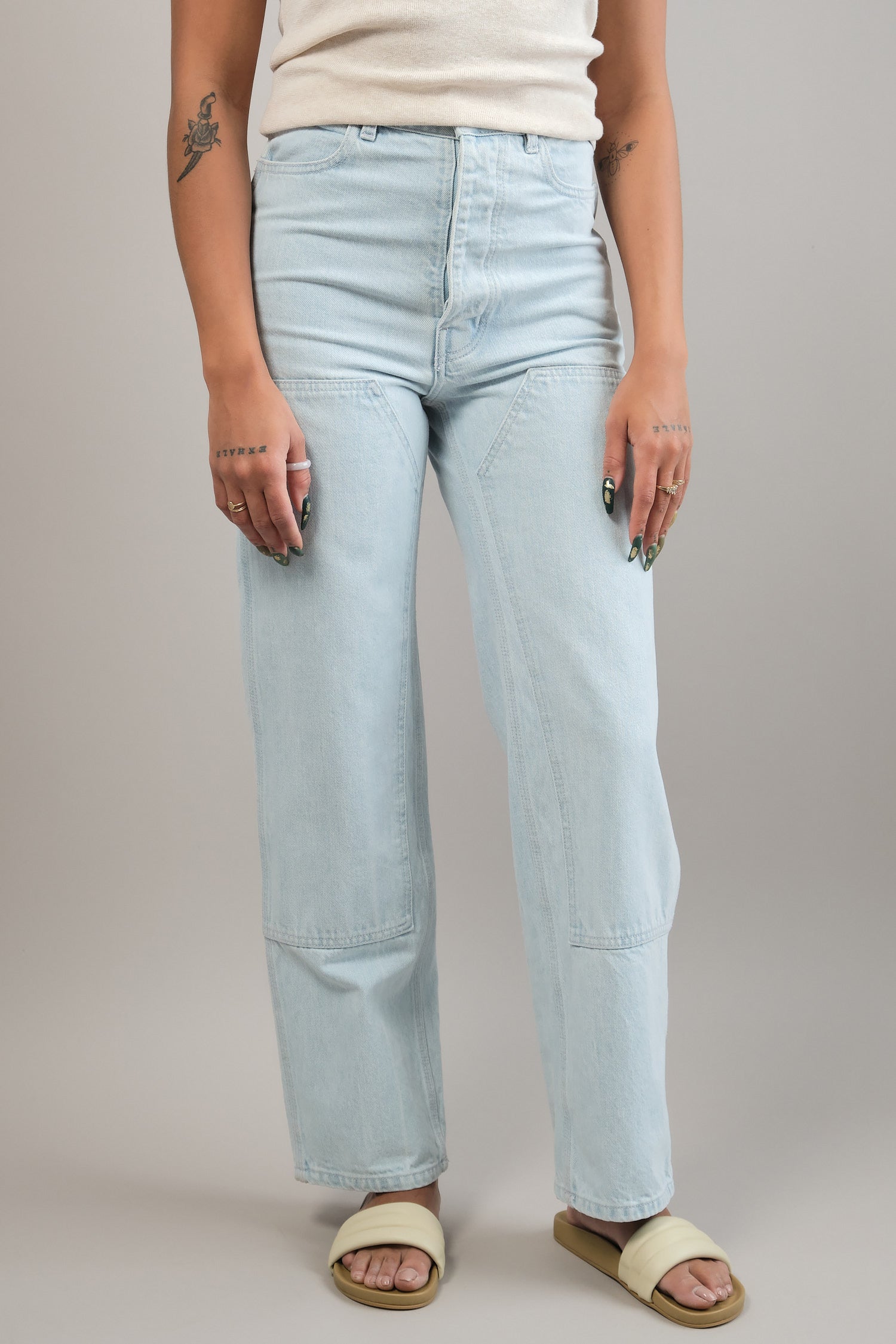 Patchfront Handy Pants in Pale Blue