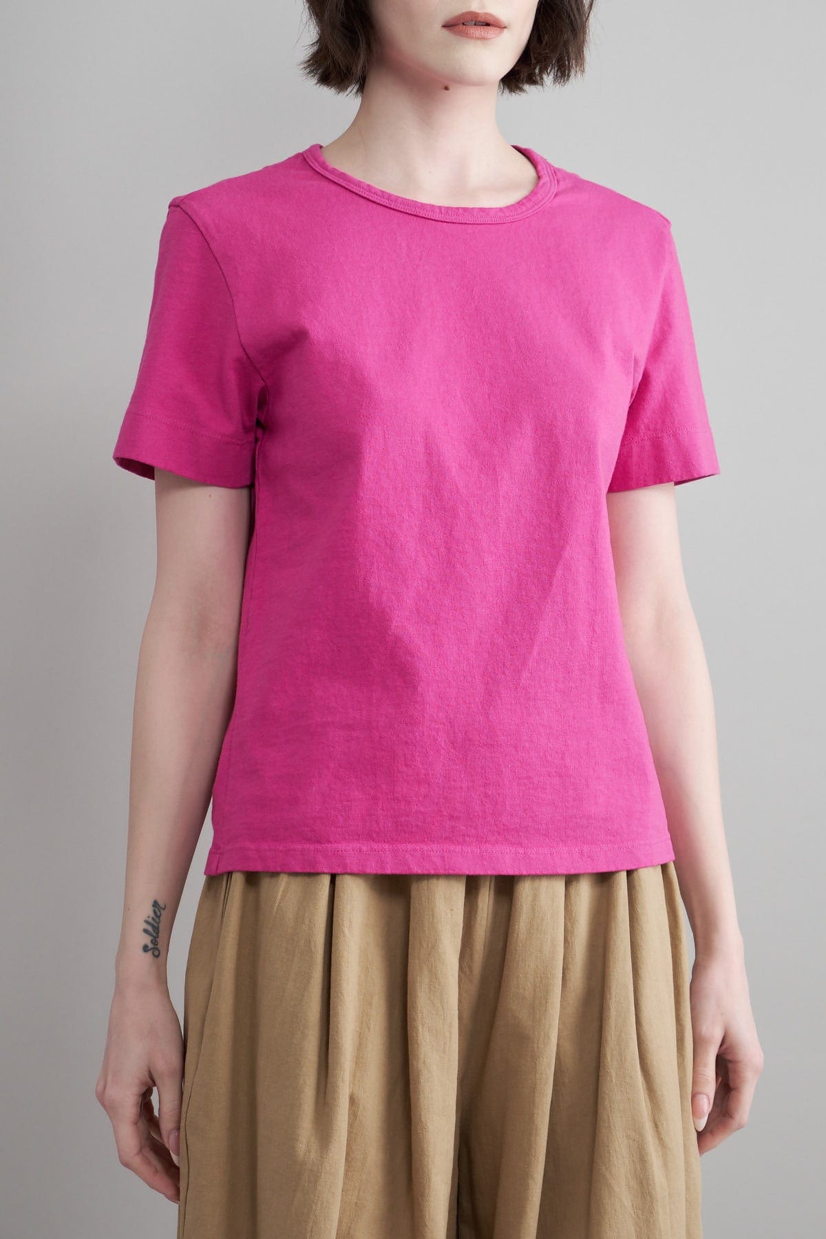 Front of Sailor Tee in Dragonfruit