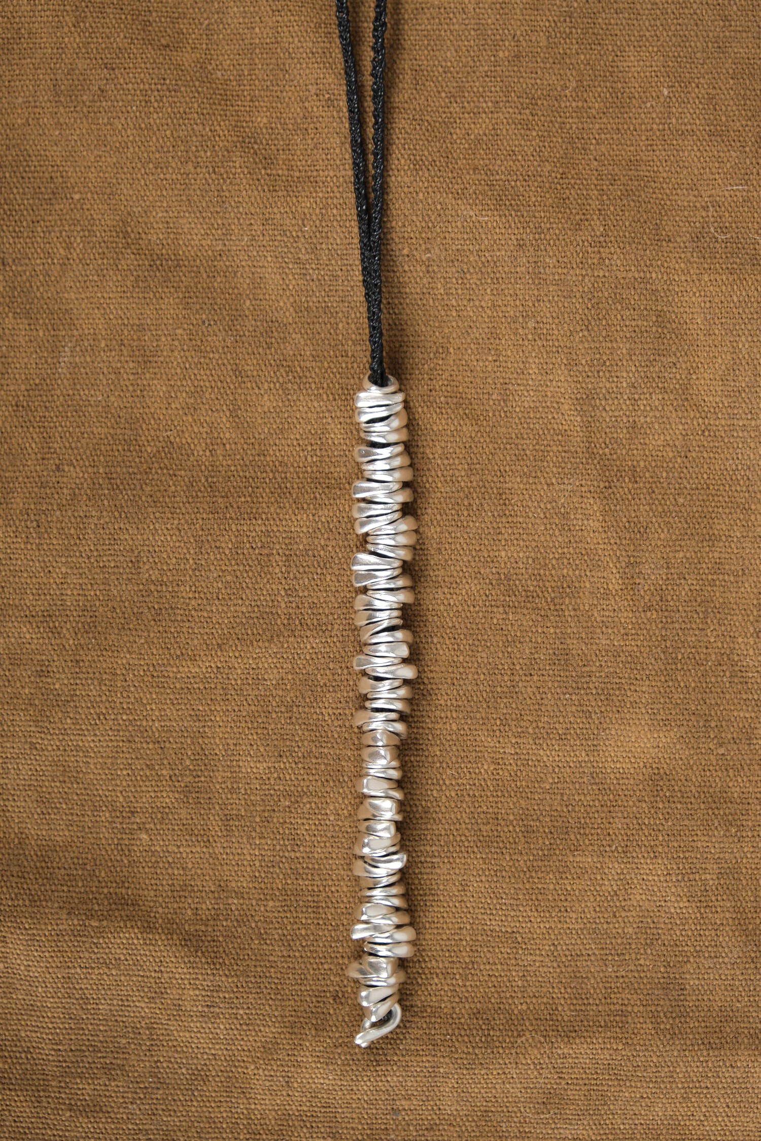 End of Birdbone on Long Gortex Necklace