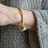 Jill Platner Jewelry Bracelets JP Clasp Rawhide Bracelet in Yellow Yellow / 7"