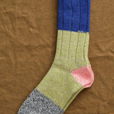 Kapital Accessories Socks and Tights 56 Yarns Linen Grandrelle Socks in Blue
