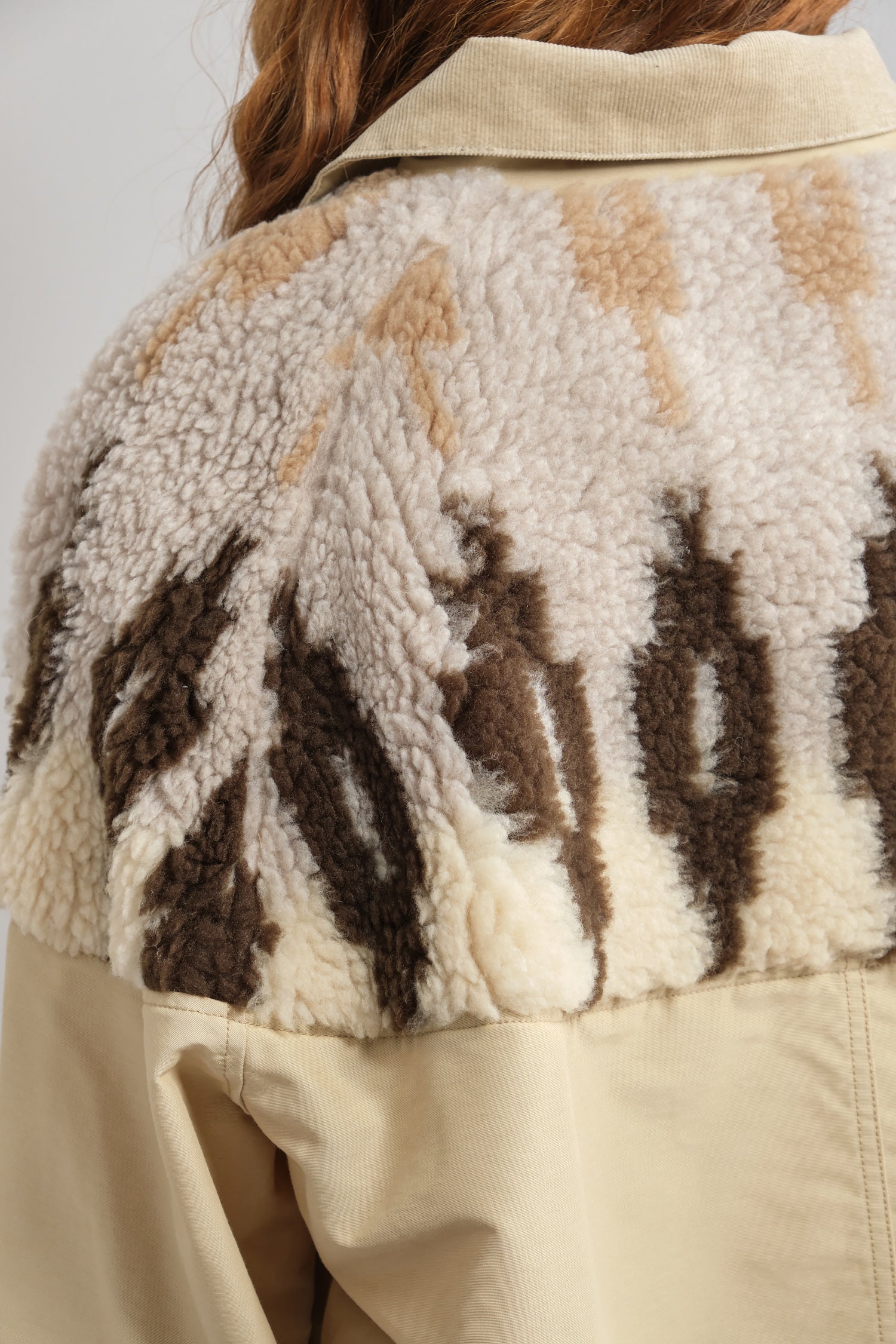 Back detailing on 60/40Cloth x BOA Fleece NORDIC Anorak