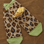 84 Yarns RAINBOWY HAPPY HEEL Leopard Ankle Socks