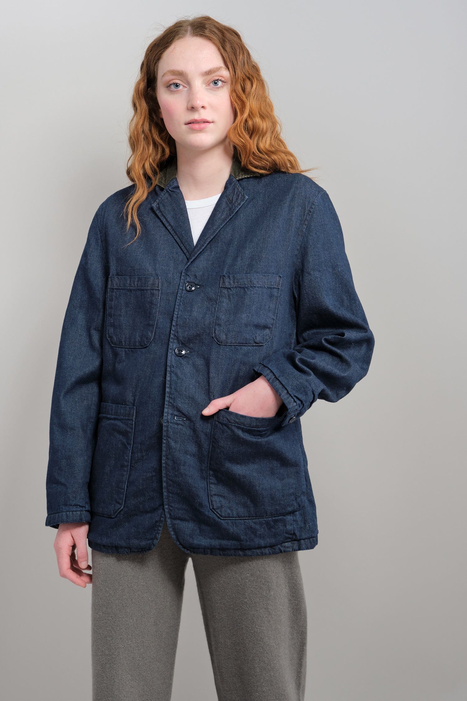 8oz Denim Lined JKT in Indigo