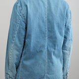 Kapital Clothing Brand Long Sleeve 8oz Denim Lined Jacket in PRO