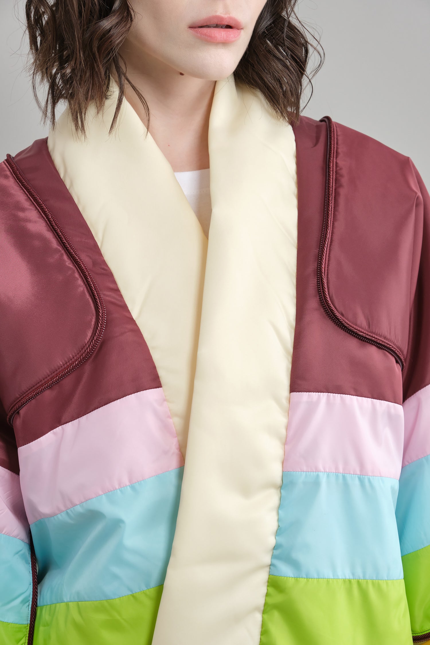 Nylon Rainbow KESA SHAM Bomber JKT