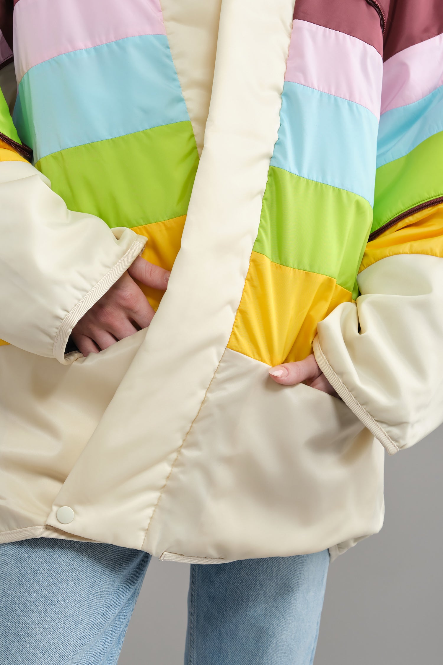 Nylon Rainbow KESA SHAM Bomber JKT