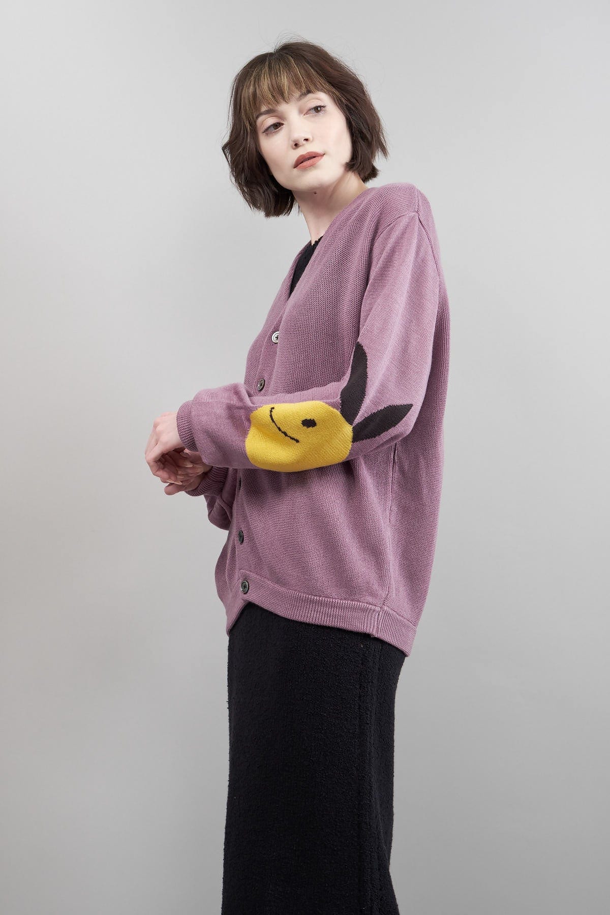 10G ECO Knit Elbow Coneybowy Cardigan