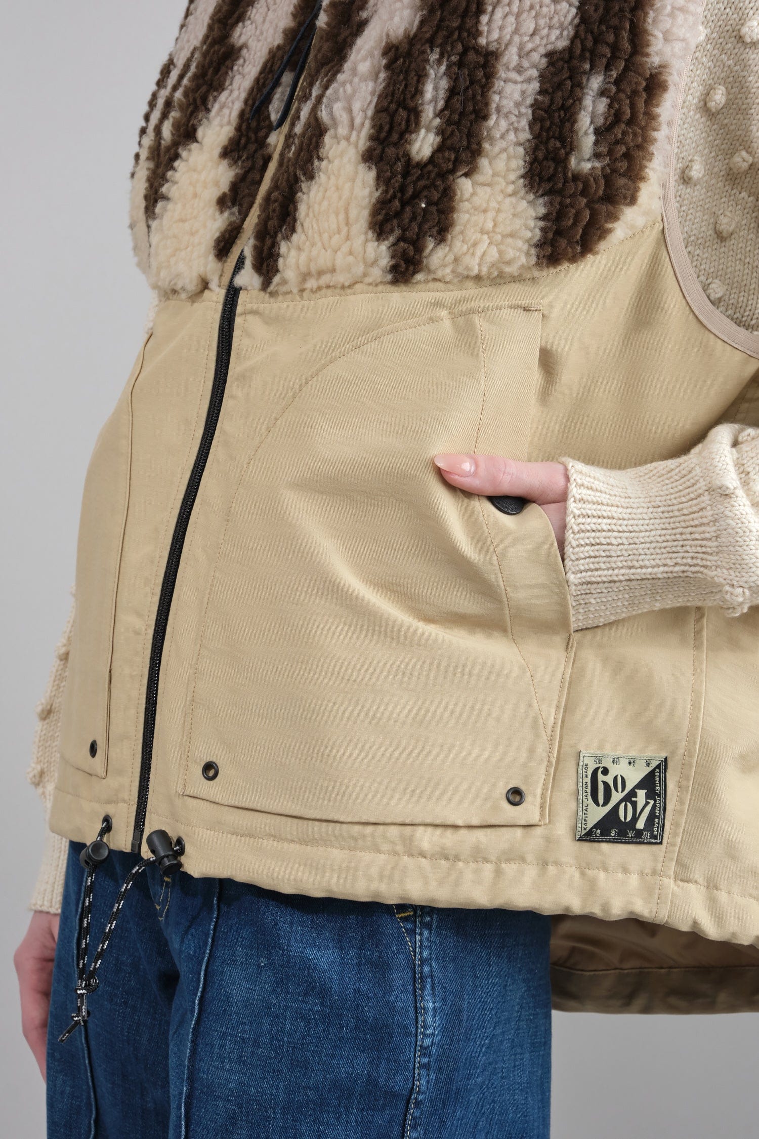 Pocket on 60/40Cloth x BOA Fleece NORDIC Vest