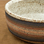 cool stripe ceramic bowl