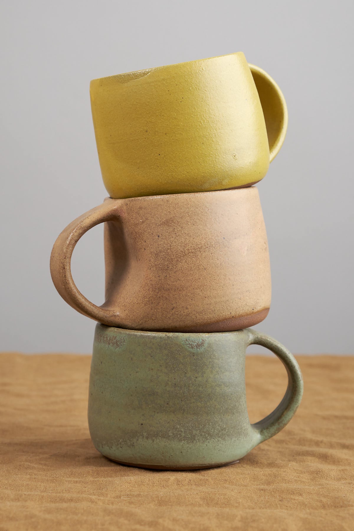 Stacked 8 oz Coffee Mug in Jade