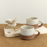 Kati Von Lehman Home CoffeeTea Stoneware Coffee Mug in Brown Brown Stoneware