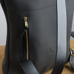 Back zip on Harvest Backpack in Black