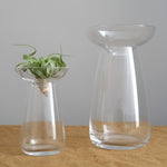 Large Aqua Culture Vase with Small Vase