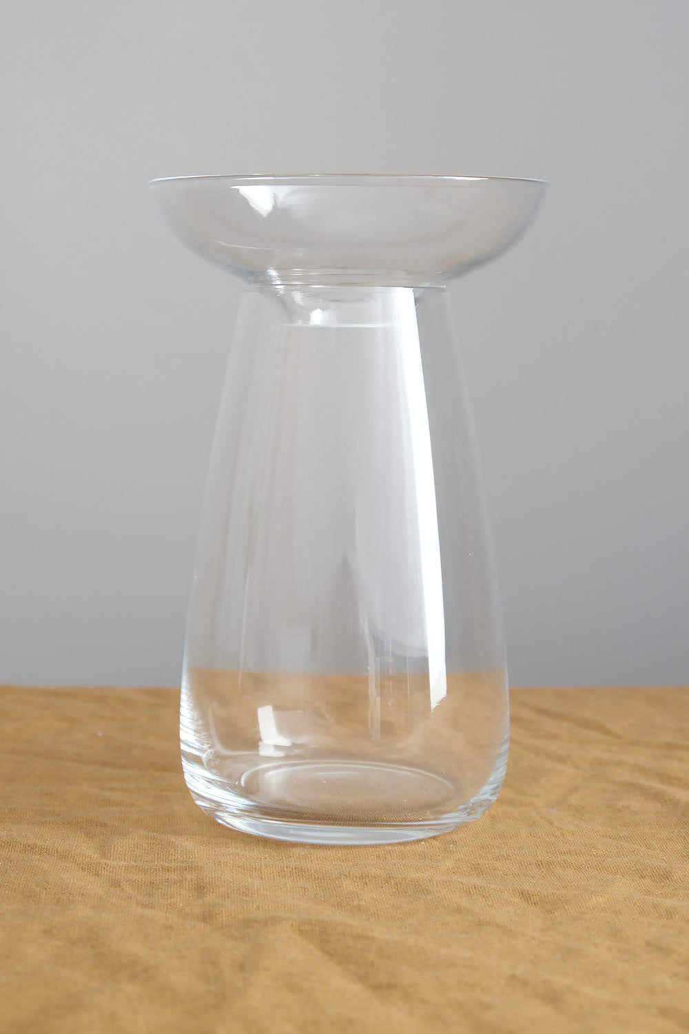 Large Aqua Culture Vase in Clear