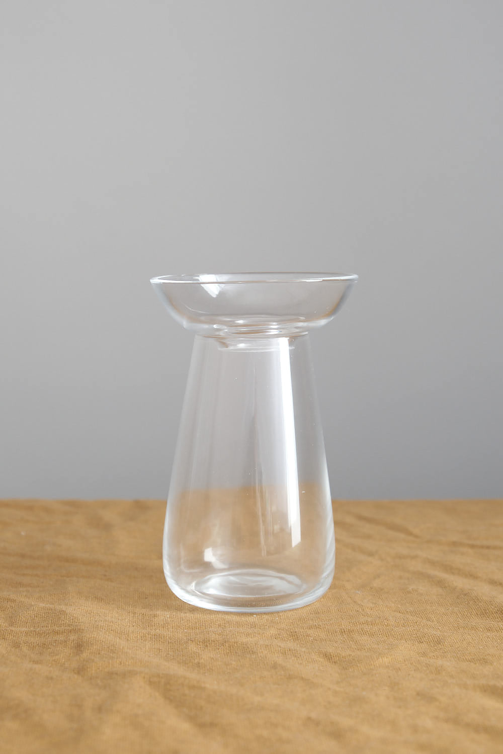 Small Aqua Culture Vase in clear
