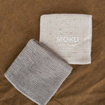 Moku Linen Washcloth in Almond