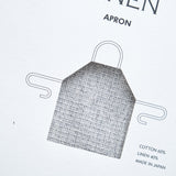 Kontex Home Kitchen Aprons Moku Linen Apron in Charcoal Charcoal